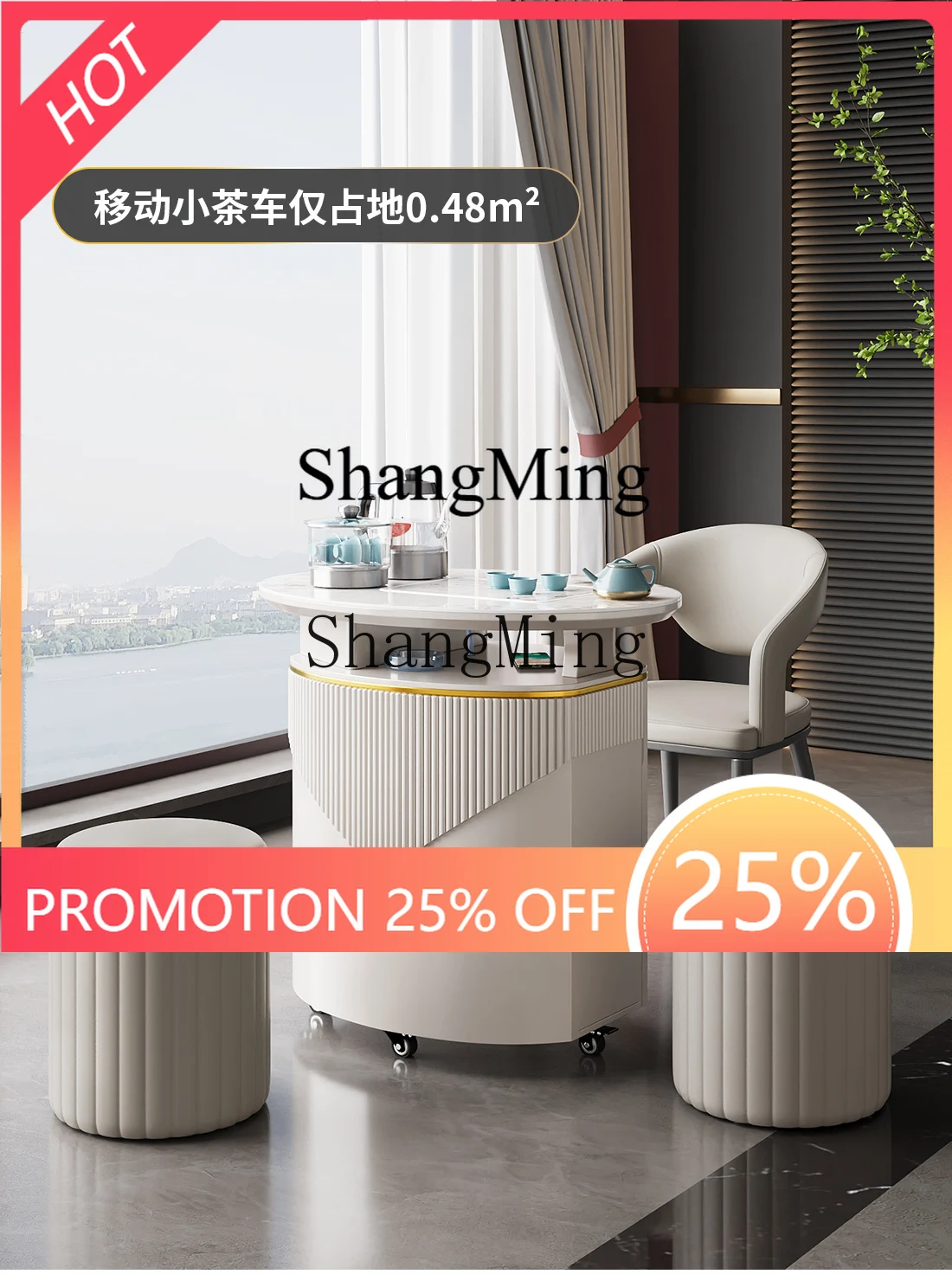 FG Small Apartment, Movable Small Tea Cart Balcony Tea Table and Chair Set for Home Use, Light Luxury Modern High-End Feel,
FG Small Apartment, Movable Small Tea Cart Balcony Tea Table and Chair Set for Home Use, Light Luxury Modern High-End Feel,