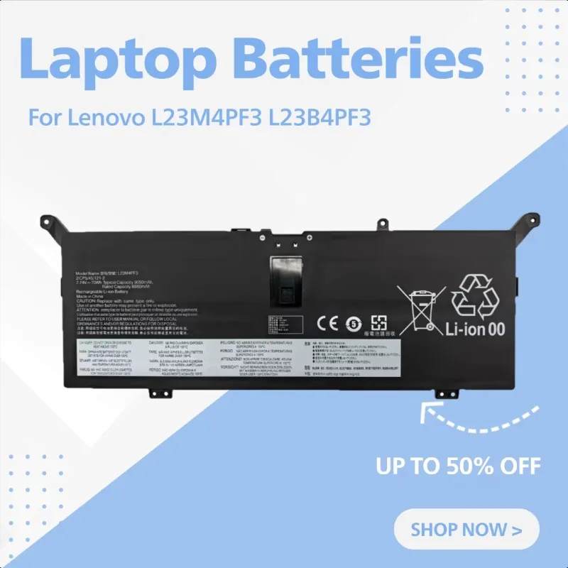 For Lenovo L23M4PF3 L23B4PF3 L23C4PF3/D4PF3/L4PF3/X4PF3 Laptop Batteries
For Lenovo L23M4PF3 L23B4PF3 L23C4PF3/D4PF3/L4PF3/X4PF3 Laptop Batteries