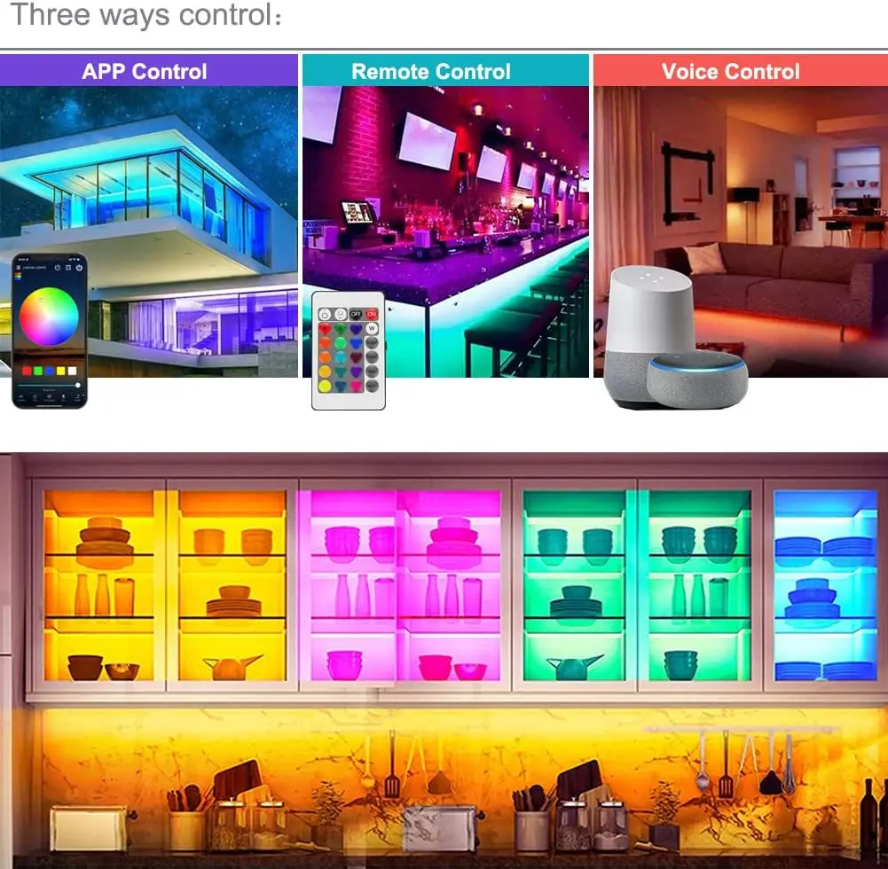 Under Cabinet Lighting, Rgb Light Bar, Dimmable Led Under Counter Lights, Remote, App, Voice Control Compatible With Alexa,
Under Cabinet Lighting, Rgb Light Bar, Dimmable Led Under Counter Lights, Remote, App, Voice Control Compatible With Alexa,