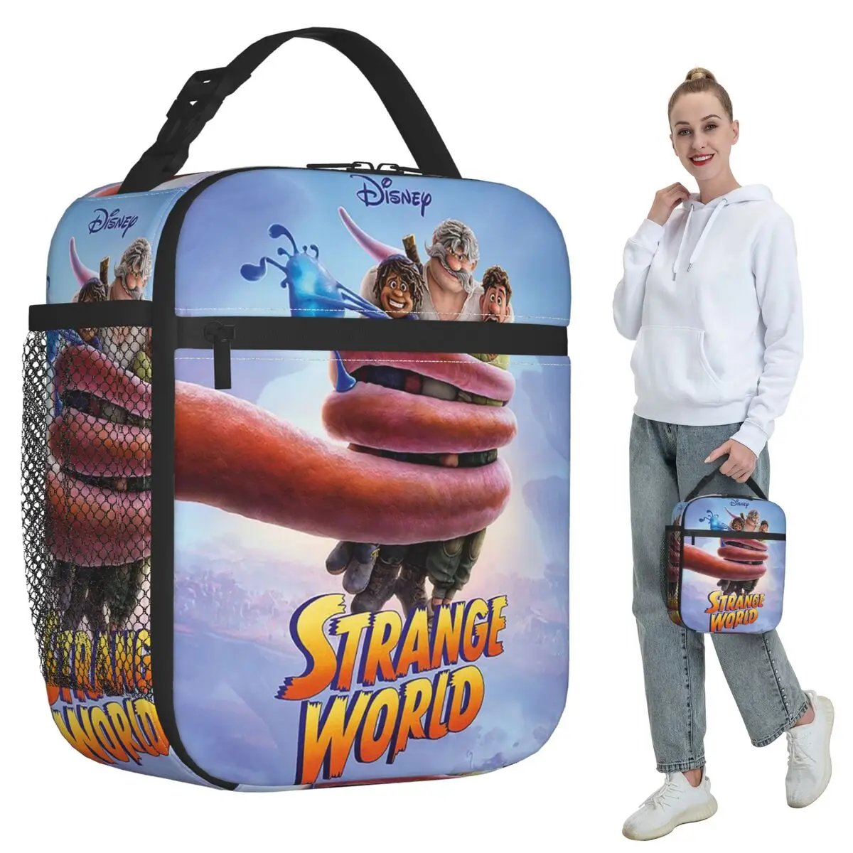 Cartoon Strange World Insulated Lunch Bag for Kids School Cooler Thermal Food Box Tote Portable Lunch Boxes Container
Cartoon Strange World Insulated Lunch Bag for Kids School Cooler Thermal Food Box Tote Portable Lunch Boxes Container
