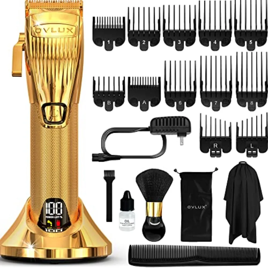 Hair Clippers for Men Professional Clippers for Hair Cutting with Clipper Guards Full-Metal Body and Cordless Beard Grooming Ki
Hair Clippers for Men Professional Clippers for Hair Cutting with Clipper Guards Full-Metal Body and Cordless Beard Grooming Ki