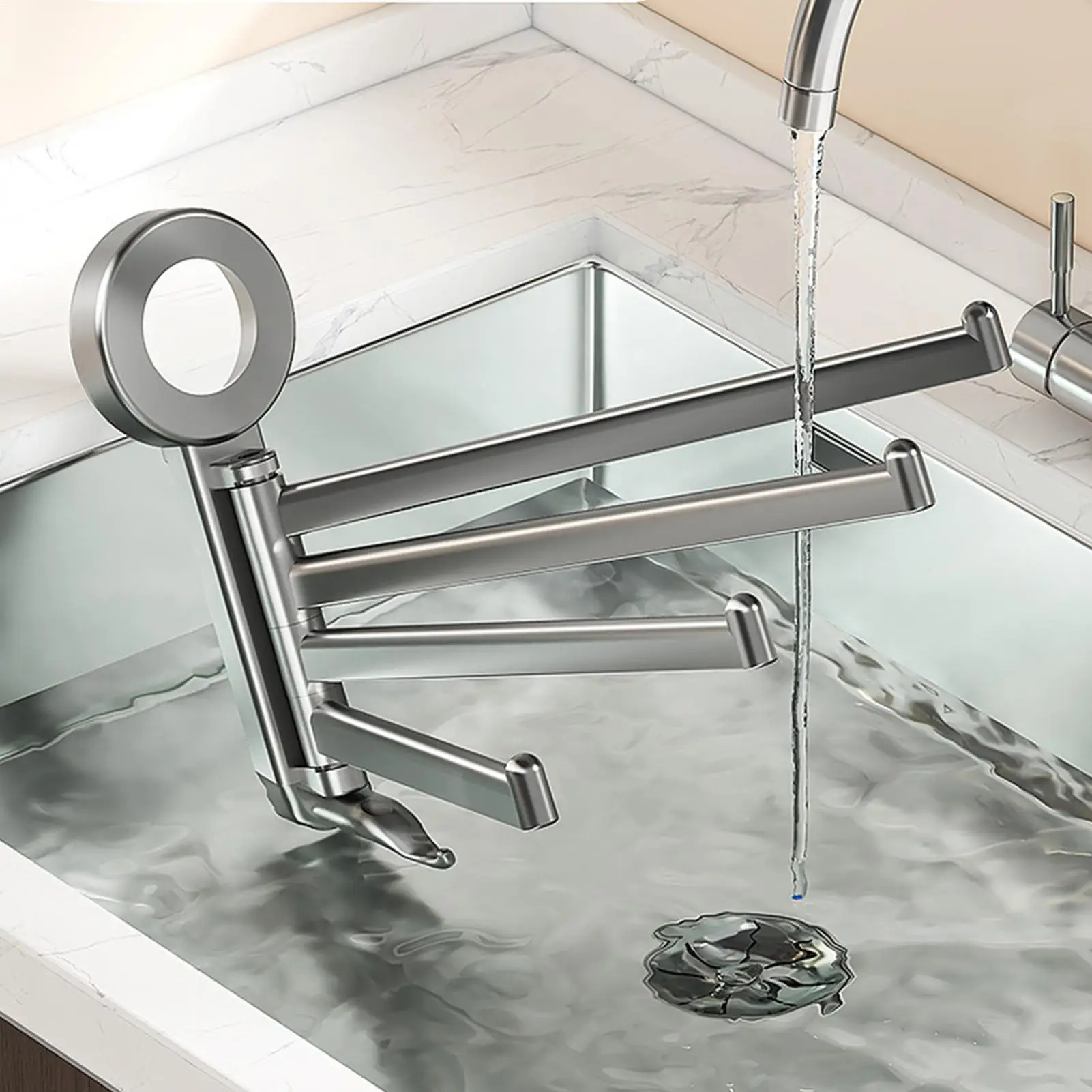 Swivel Towel Bar Wall Mounted No-Drill Shower Holder Multi Towel Rack For Washcloth Clothes Kitchen Dorm Apartment Shower RV
Swivel Towel Bar Wall Mounted No-Drill Shower Holder Multi Towel Rack For Washcloth Clothes Kitchen Dorm Apartment Shower RV