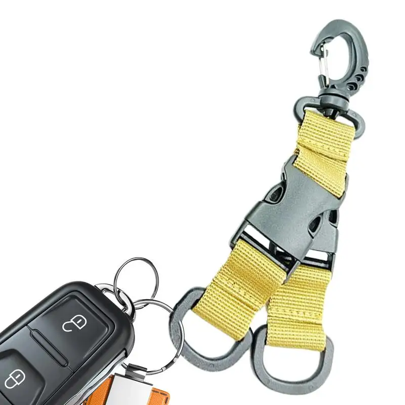 Carabiner Keychain Outdoor Nylon Belt Keyring Clip With 360-Degree Rotation Multi-Functional Outdoor Gear Key Ring Clip For Keys
Carabiner Keychain Outdoor Nylon Belt Keyring Clip With 360-Degree Rotation Multi-Functional Outdoor Gear Key Ring Clip For Keys