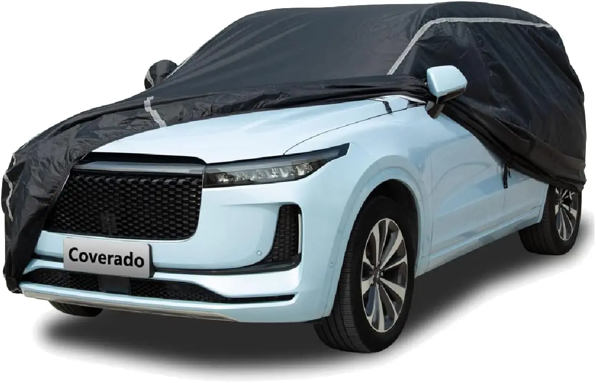 Waterproof All-Weather SUV Car Cover with Zipper Door, UV Sun Rain Snow Protection for 170-190 Inch Vehicles
Waterproof All-Weather SUV Car Cover with Zipper Door, UV Sun Rain Snow Protection for 170-190 Inch Vehicles