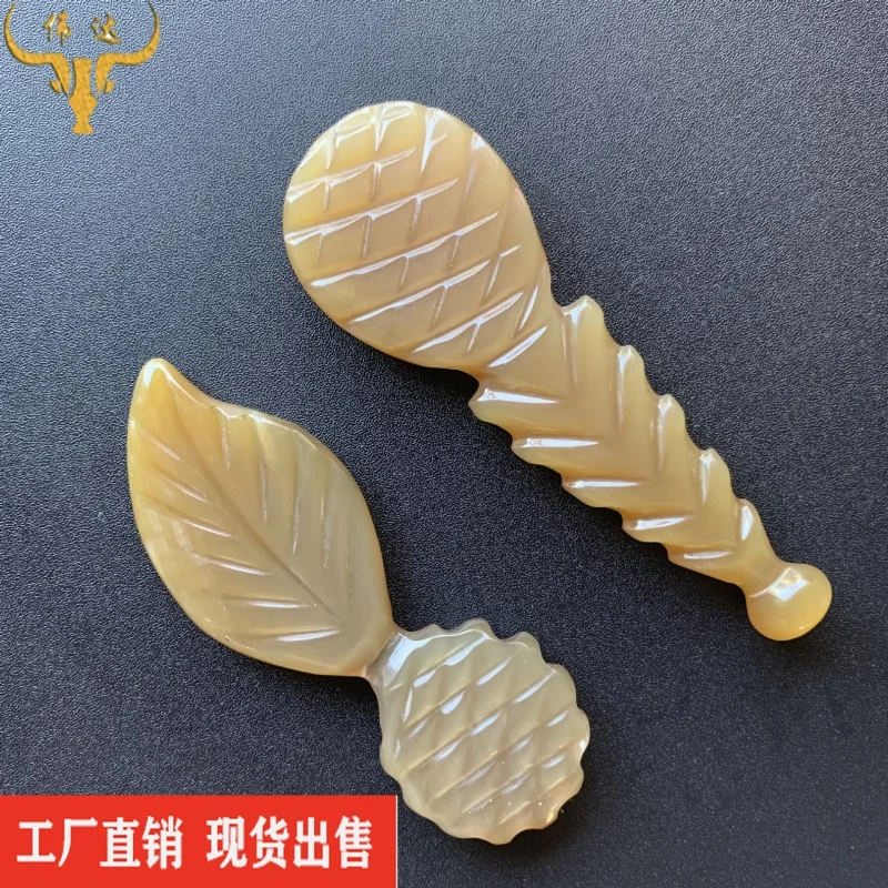 Horn Facial Pull Tendons Stick Horn Gua Sha Scraping Massage Tool Facial Leaf Type Cosmetic Contact Lenses Horn Point Horn Comb
Horn Facial Pull Tendons Stick Horn Gua Sha Scraping Massage Tool Facial Leaf Type Cosmetic Contact Lenses Horn Point Horn Comb
