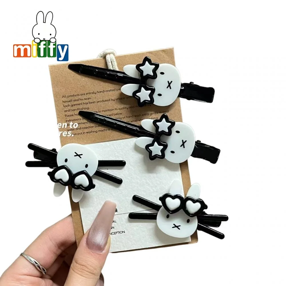 Заколки для волос Miffy, милые заколки для челки с героями мультфильмов для девочек, мягкие и универсальные бесшовные прямые заколки, заколки в форме утконоса в японском стиле 
Заколки для волос Miffy, милые заколки для челки с героями мультфильмов для девочек, мягкие и универсальные бесшовные прямые заколки, заколки в форме утконоса в японском стиле