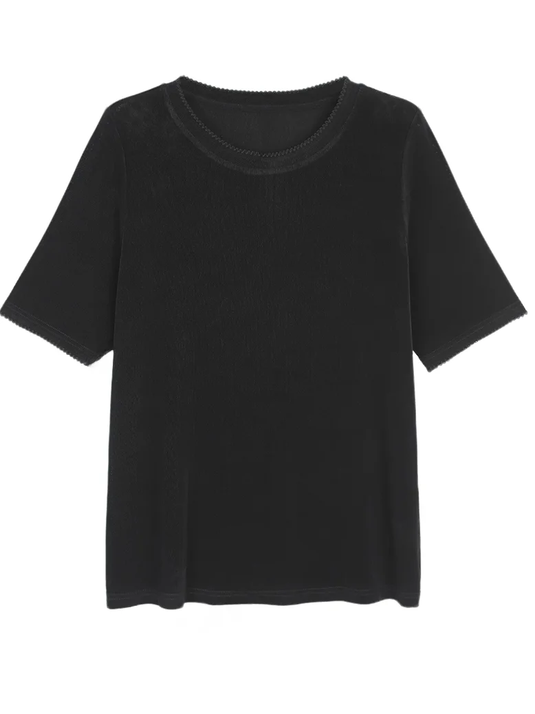 JiJi Private Collection plus Size Women's round Neck Short Sleeve Acetate T-Shirt Versatile Summer Top Casual Style MK12196
JiJi Private Collection plus Size Women's round Neck Short Sleeve Acetate T-Shirt Versatile Summer Top Casual Style MK12196