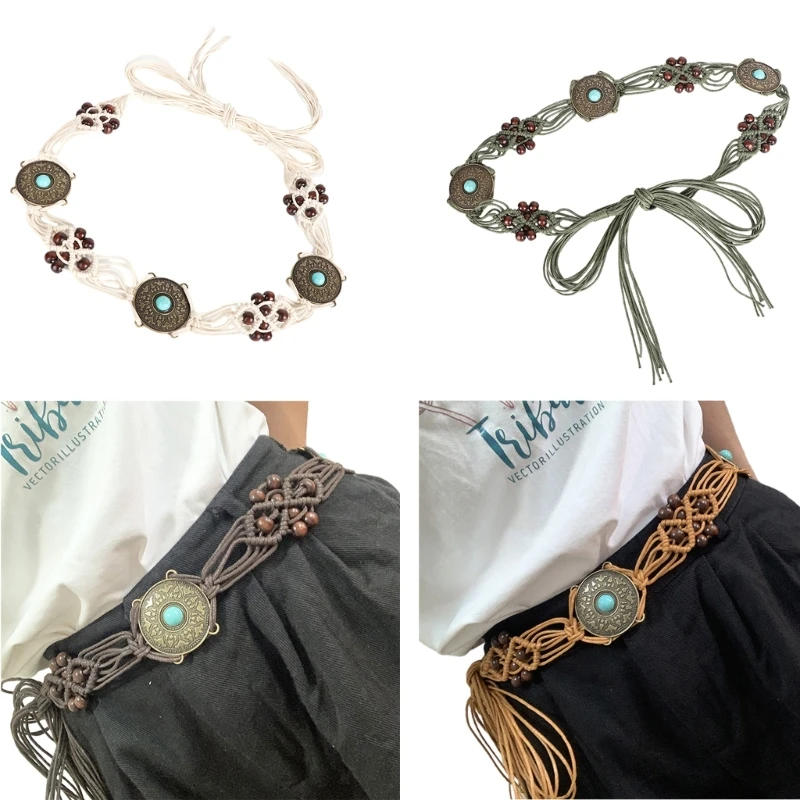 Women Shirt Waist Belt Vintage Bohemian Adjustable Braided Waist Belt with Tassels Women Dress Shirt Wide Waist Belt
Women Shirt Waist Belt Vintage Bohemian Adjustable Braided Waist Belt with Tassels Women Dress Shirt Wide Waist Belt