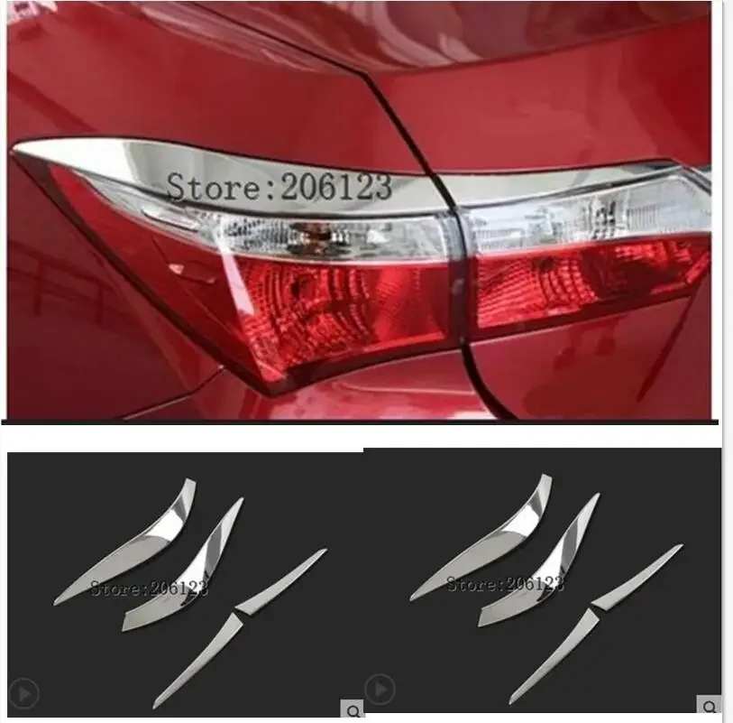 2014 -2016 для Toyota Corolla, хромированный задний фонарь, крышка заднего фонаря, задсветильник, подсветка для глаз
2014 -2016 для Toyota Corolla, хромированный задний фонарь, крышка заднего фонаря, задсветильник, подсветка для глаз