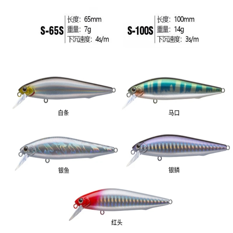 1p Silver Knife Long Shot Sinking Minnow Fishing Lure 5/7/10/14g Full Swimming Layer Artificial Wobbler Hard Bait 55/65/80/100mm
1p Silver Knife Long Shot Sinking Minnow Fishing Lure 5/7/10/14g Full Swimming Layer Artificial Wobbler Hard Bait 55/65/80/100mm