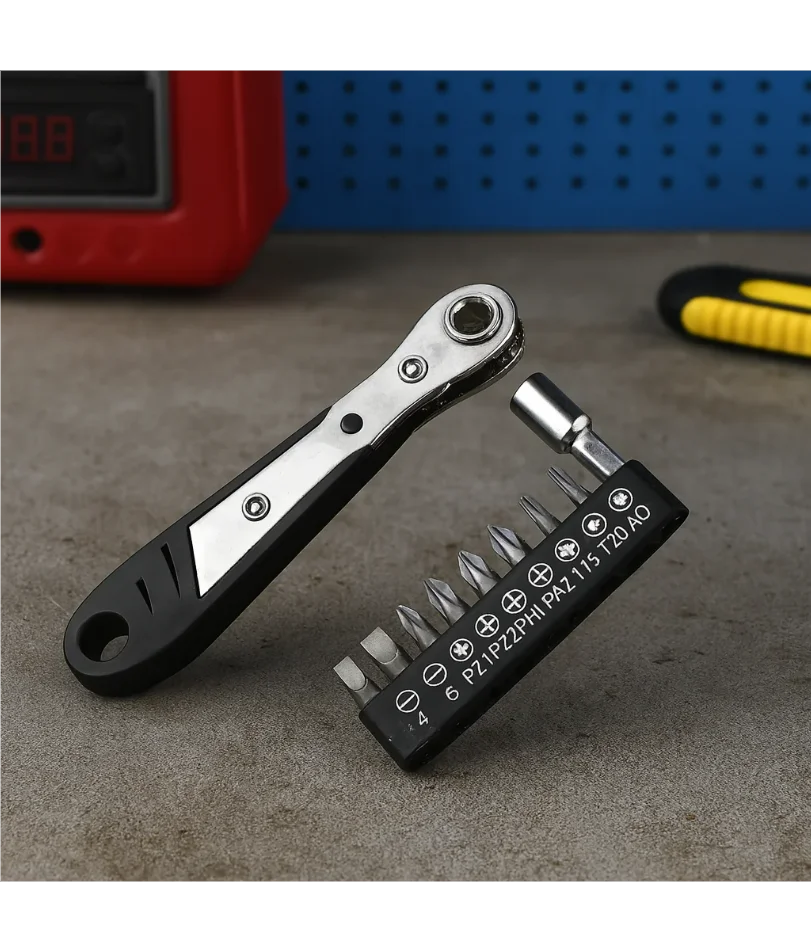 Right Angle Screwdriver Set T25, Mini Ratcheting 90 Degree Offset Wrench Kit, Pocket Tool for DIY Repair, Low Profile Bit Socket
Right Angle Screwdriver Set T25, Mini Ratcheting 90 Degree Offset Wrench Kit, Pocket Tool for DIY Repair, Low Profile Bit Socket