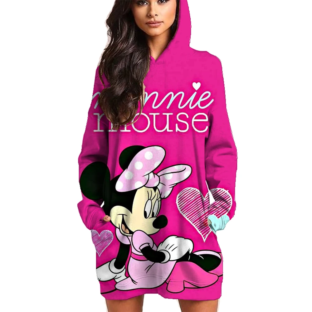 Disney 2024 Fall New Fashion Casual Cartoon Mickey Mouse Mickey and Minnie Print Slim O-Neck Long Sleeve Hoodie dress
Disney 2024 Fall New Fashion Casual Cartoon Mickey Mouse Mickey and Minnie Print Slim O-Neck Long Sleeve Hoodie dress