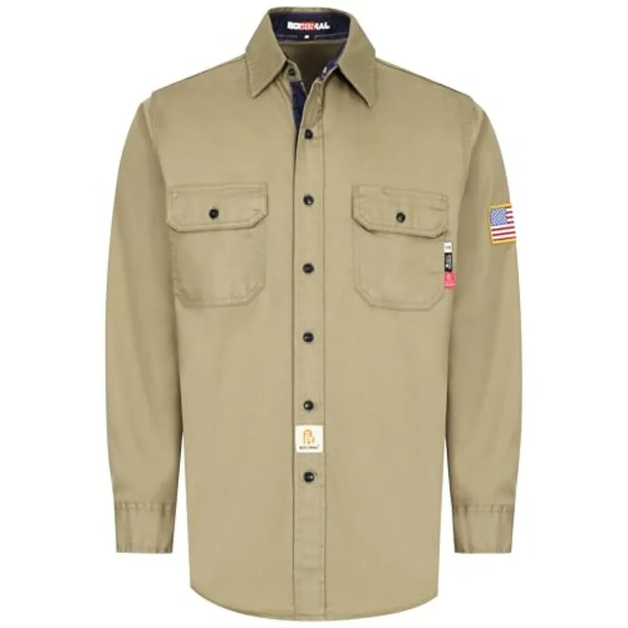 BOCOMAL FR Shirts for Men Flame Resistant Light Weight NFPA2112 Fire Retardant Welding Shirt Water and Oil Repellent Finish
BOCOMAL FR Shirts for Men Flame Resistant Light Weight NFPA2112 Fire Retardant Welding Shirt Water and Oil Repellent Finish