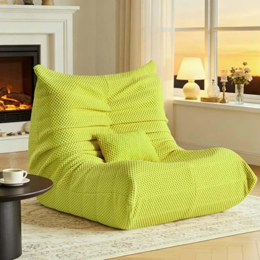 Bean Bag Chair for Adults - Large Bean Bag with Lumbar Pillow Oversized Airpore Boneless Chair with High-Rebound Memory Foam La
Bean Bag Chair for Adults - Large Bean Bag with Lumbar Pillow Oversized Airpore Boneless Chair with High-Rebound Memory Foam La