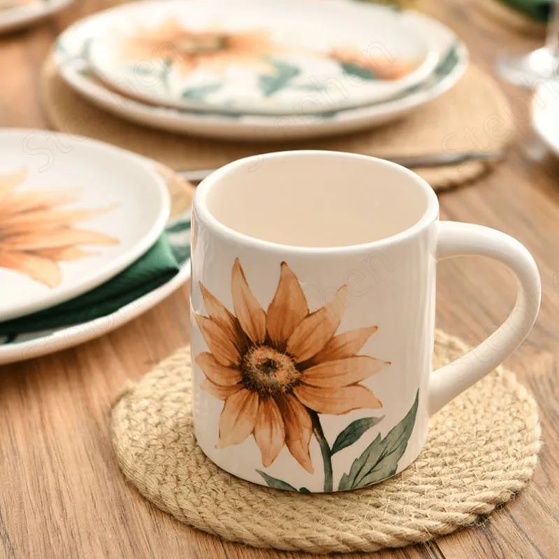Underglaze Sunflower Paint Ceramic Plate European Modern Tableware Western Steak Pasta Dinner Plate Creative Household Tableware
Underglaze Sunflower Paint Ceramic Plate European Modern Tableware Western Steak Pasta Dinner Plate Creative Household Tableware
