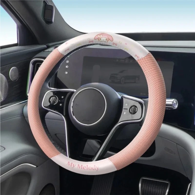 Универсальный автомобильный чехол на руль My Melody 2025, милый мультяшный круглый D-типа, противоскользящие защитные чехлы на руль автомобиля
Универсальный автомобильный чехол на руль My Melody 2025, милый мультяшный круглый D-типа, противоскользящие защитные чехлы на руль автомобиля