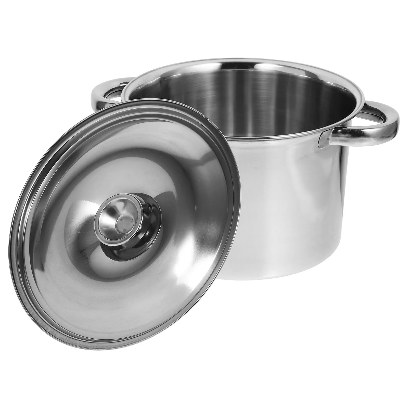 1pc Stainless Steel Thick Bottom Soup Pot 3.5L Large Capacity For Boiling Water Cooking Soup Marinating Induction Stockpot
1pc Stainless Steel Thick Bottom Soup Pot 3.5L Large Capacity For Boiling Water Cooking Soup Marinating Induction Stockpot