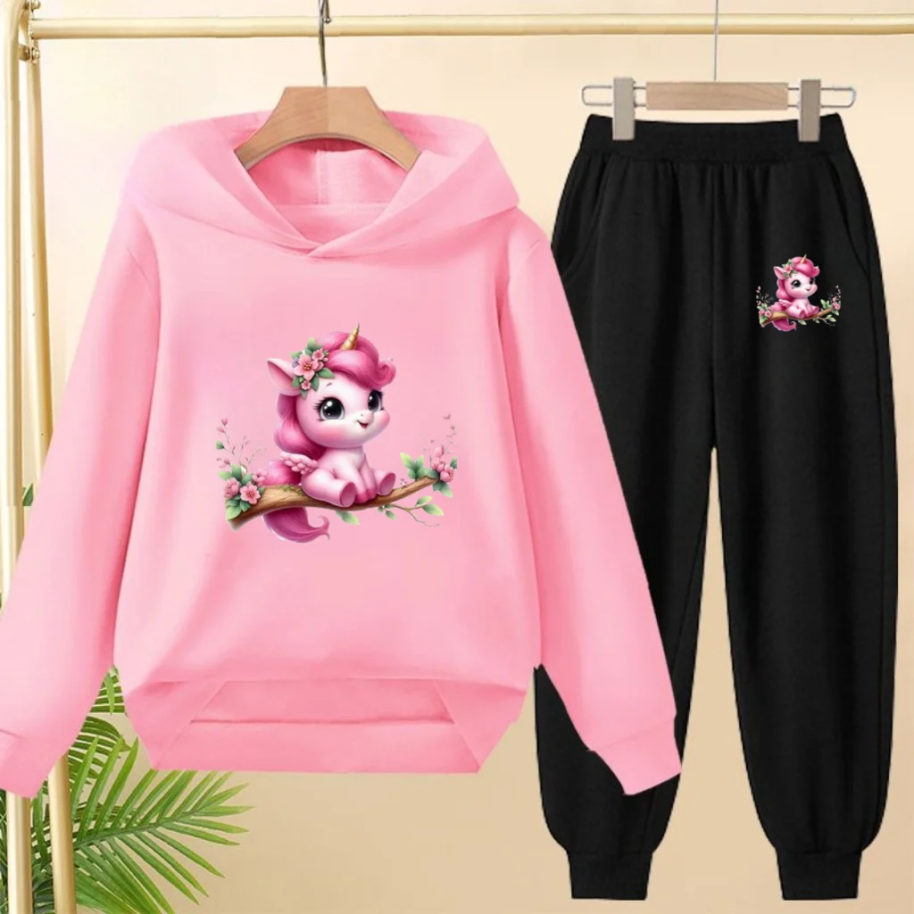 3-12Year Kids Gift Fashion Hooded Sweatshirt And Sweatpants Girls Boys Unicorn Print Cartoon Anime Comfortable Autumn/Winter Set
3-12Year Kids Gift Fashion Hooded Sweatshirt And Sweatpants Girls Boys Unicorn Print Cartoon Anime Comfortable Autumn/Winter Set