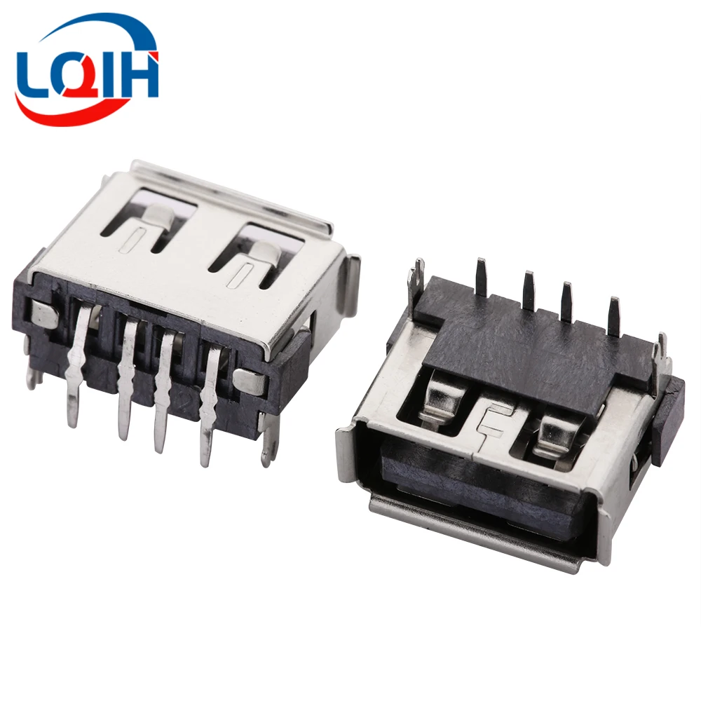 10PCS Short Body USB-AF Female Seat 10.0mm Rear Two Pin Plug-in Board Curling 6.3mm 90 Degrees
10PCS Short Body USB-AF Female Seat 10.0mm Rear Two Pin Plug-in Board Curling 6.3mm 90 Degrees