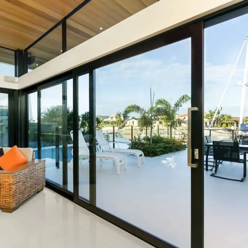 Extremely wide view balcony sliding door Manual opening Resistant to hurricane impact Tempered glass doors Sliding Patio Doors
Extremely wide view balcony sliding door Manual opening Resistant to hurricane impact Tempered glass doors Sliding Patio Doors