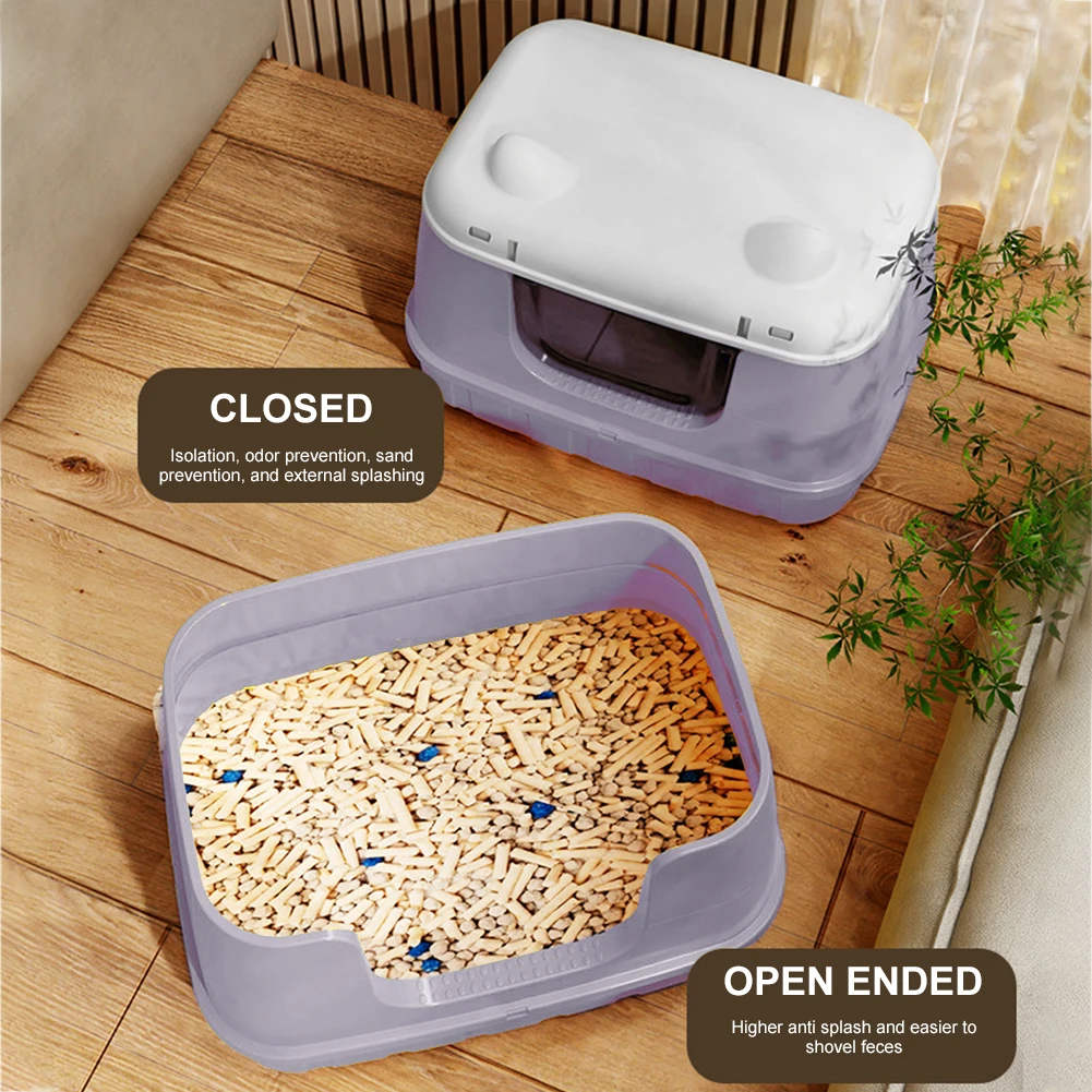 Large Cat Litter Box Enclosed Cat Toilet with Lid Cat Bedpans Kitty Litter Tray for Larger Cat Breeds Or Multiple Cat Households
Large Cat Litter Box Enclosed Cat Toilet with Lid Cat Bedpans Kitty Litter Tray for Larger Cat Breeds Or Multiple Cat Households