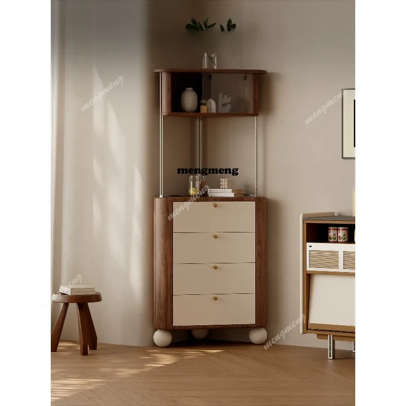 Medieval four-chest cabinet, living room against the wall, bedroom corner corner cabinet, solid wood light luxury storage locker
Medieval four-chest cabinet, living room against the wall, bedroom corner corner cabinet, solid wood light luxury storage locker