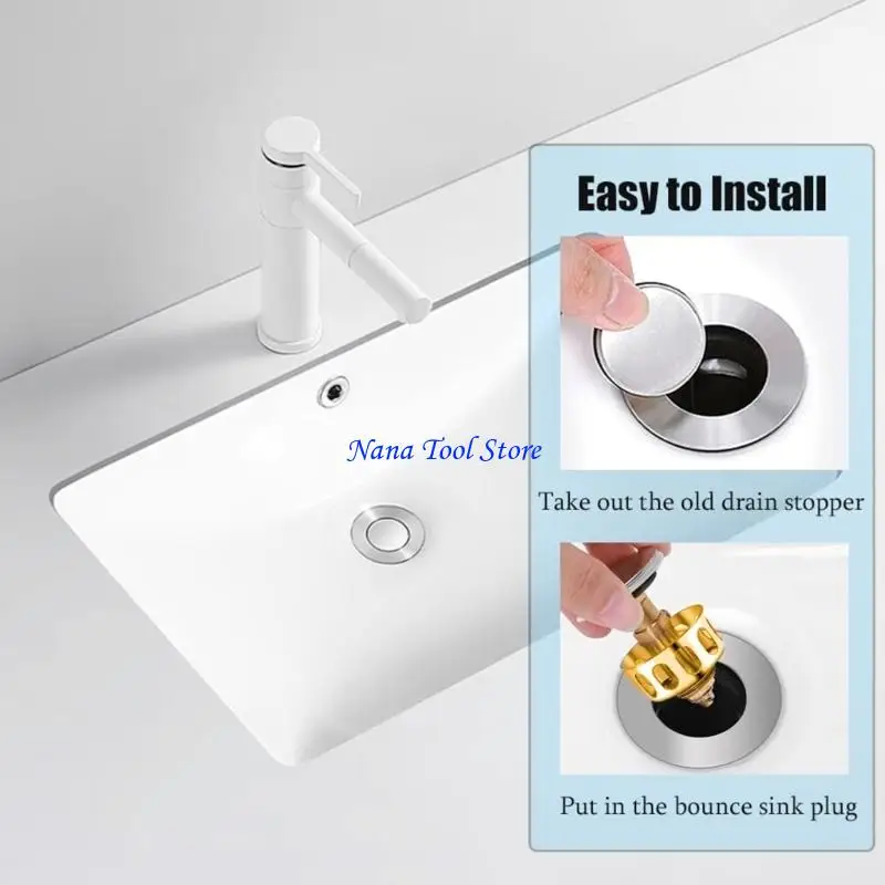 31GJ Copper Drain Filter Bounce Cores Sink Drain Plug Sink Basins Drain Basket Sink Stoppers for Bathroom Kitchen
31GJ Copper Drain Filter Bounce Cores Sink Drain Plug Sink Basins Drain Basket Sink Stoppers for Bathroom Kitchen