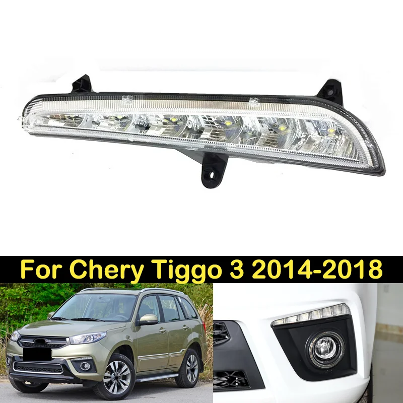 DECHO LED Foglight DRL For Chery Tiggo 3 2014 2015 2016 2017 2018 Front bumper foglight foglamp Assembly Daytime running light
DECHO LED Foglight DRL For Chery Tiggo 3 2014 2015 2016 2017 2018 Front bumper foglight foglamp Assembly Daytime running light
