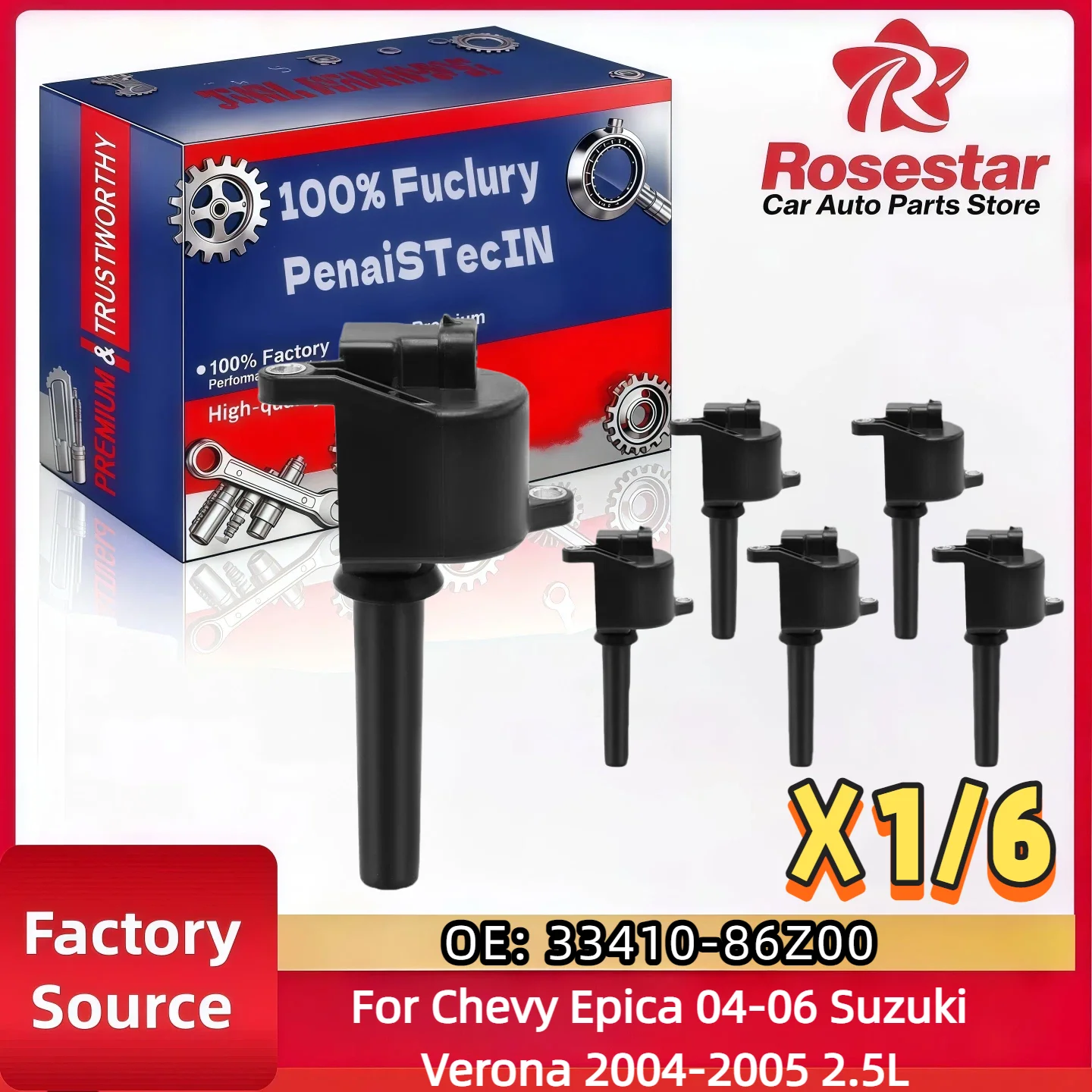 For Chevy Epica 2004-2006 Suzuki Verona 2004-2005 2.5L Ignition Coil w/ 3-Blade
For Chevy Epica 2004-2006 Suzuki Verona 2004-2005 2.5L Ignition Coil w/ 3-Blade