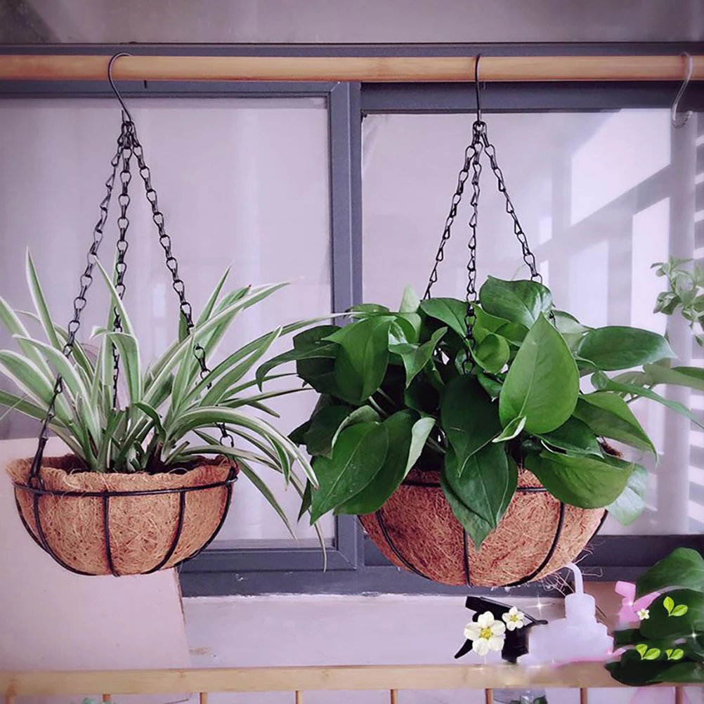 2Pcs Fiber Flowerpot Liners 30cm Coconut Replacements Plant Basket Thick Breathable Moisture Absorbent Balcony
2Pcs Fiber Flowerpot Liners 30cm Coconut Replacements Plant Basket Thick Breathable Moisture Absorbent Balcony