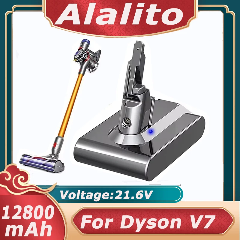 12800mAh For Dyson V7 21.6V high-capacity Handheld Vacuum Cleaner Battery Replacement SV11 Battery
12800mAh For Dyson V7 21.6V high-capacity Handheld Vacuum Cleaner Battery Replacement SV11 Battery
