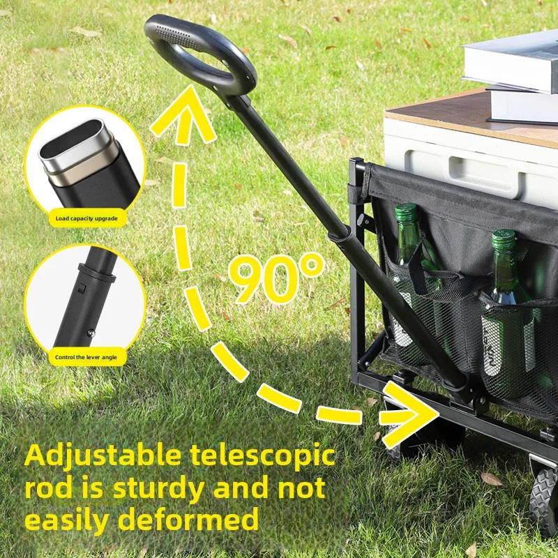 Folding Portable Camping Wagon Cart for Outdoor Picnic Beach Garden with All-Terrain Wheels Collapsible Utility Trolley for C
Folding Portable Camping Wagon Cart for Outdoor Picnic Beach Garden with All-Terrain Wheels Collapsible Utility Trolley for C
