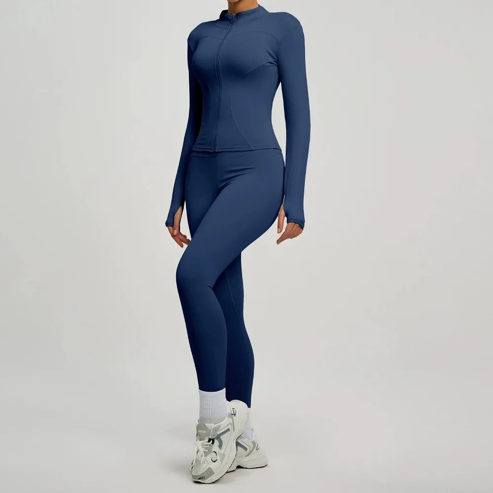 2PCS Jacket Yoga Sets Women Long Sleeve Zipper Slim Sports Shirts Hip Lifting Yoga Pants Set Fitness Running Workout Tracksuit
2PCS Jacket Yoga Sets Women Long Sleeve Zipper Slim Sports Shirts Hip Lifting Yoga Pants Set Fitness Running Workout Tracksuit