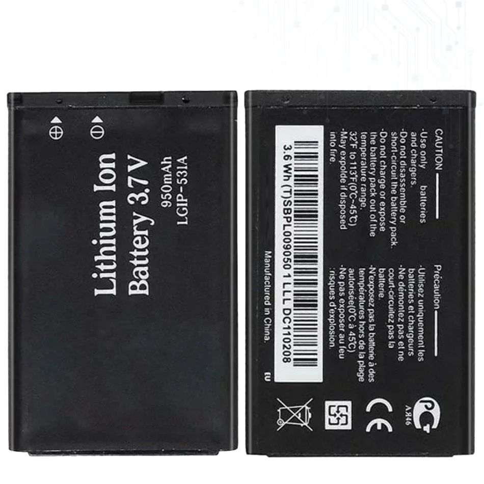 Аккумулятор LGIP-531A для LG Tracfone Net 10 T375 320G VN170 236C A100 Amigo A170 C195 G320GB GB100 GB101 GB106 GB110 + номер отслеживания
Аккумулятор LGIP-531A для LG Tracfone Net 10 T375 320G VN170 236C A100 Amigo A170 C195 G320GB GB100 GB101 GB106 GB110 + номер отслеживания