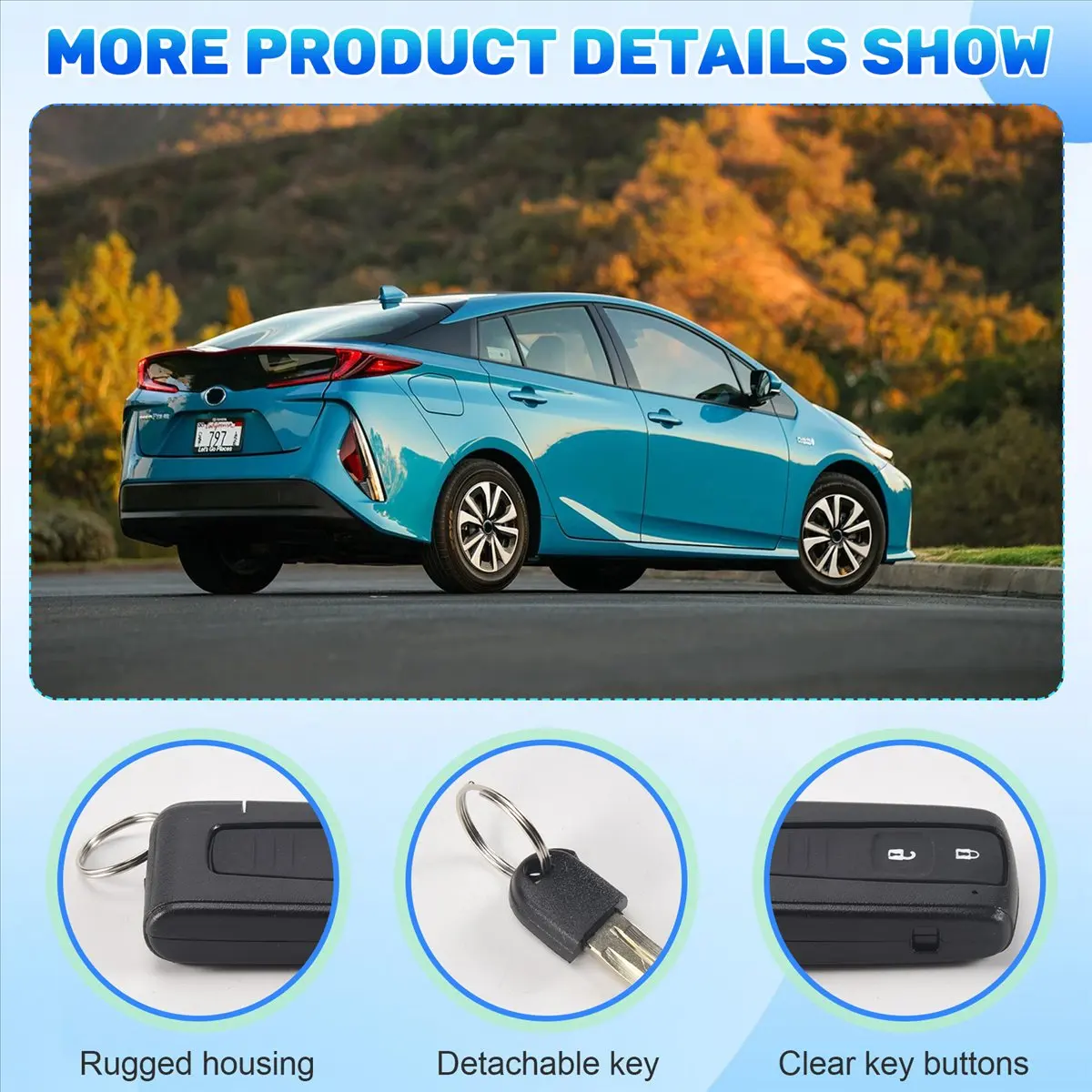 #54G Automotive Parts & Accessories,2 BUTTON SMART REMOTE KEY CASE & BLADE For TOYOTA COROLLA VERSO PRIUS (Black)
#54G Automotive Parts & Accessories,2 BUTTON SMART REMOTE KEY CASE & BLADE For TOYOTA COROLLA VERSO PRIUS (Black)