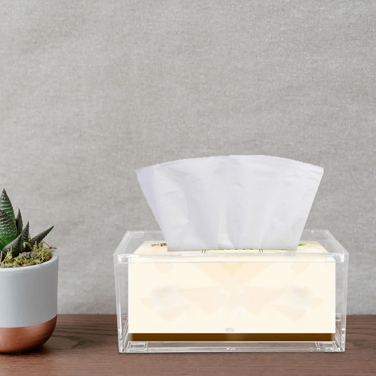 Rectangular Tissue Box 20.2x12x9cm Acrylic Material Home Car Hotel Office Storage Napkin Holder Paper Dispenser
Rectangular Tissue Box 20.2x12x9cm Acrylic Material Home Car Hotel Office Storage Napkin Holder Paper Dispenser