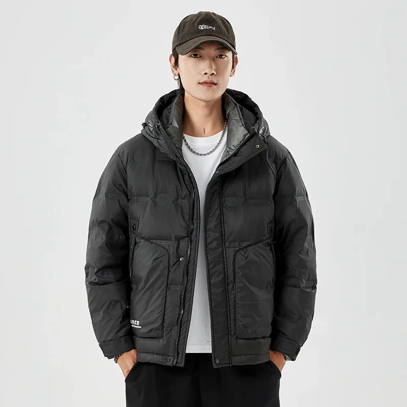 Осень-зима, мужская верхняя одежда, топы, мужская куртка на утином пуху, водонепроницаемая дышащая куртка с подкладкой, новый теплый кардиган с капюшоном, повседневные пальто большого размера 
Осень-зима, мужская верхняя одежда, топы, мужская куртка на утином пуху, водонепроницаемая дышащая куртка с подкладкой, новый теплый кардиган с капюшоном, повседневные пальто большого размера