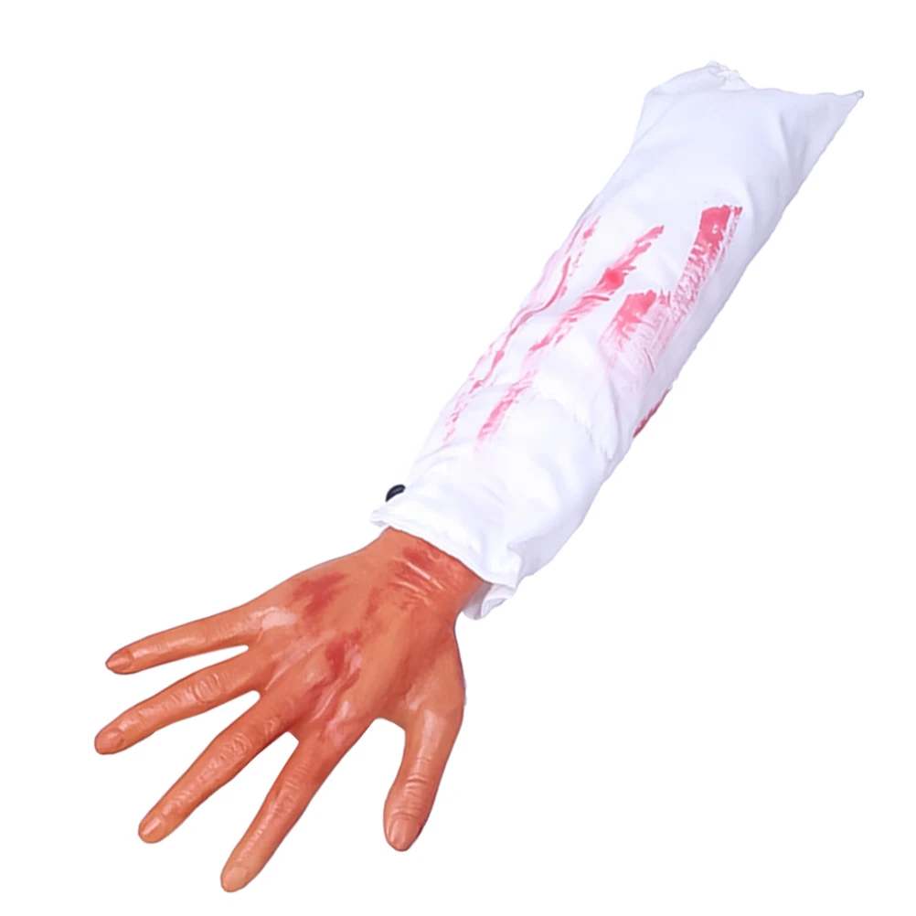 Realistic Fake Hand Props Halloween Scary with Sleeves Severed Arm White Bloody
Realistic Fake Hand Props Halloween Scary with Sleeves Severed Arm White Bloody
