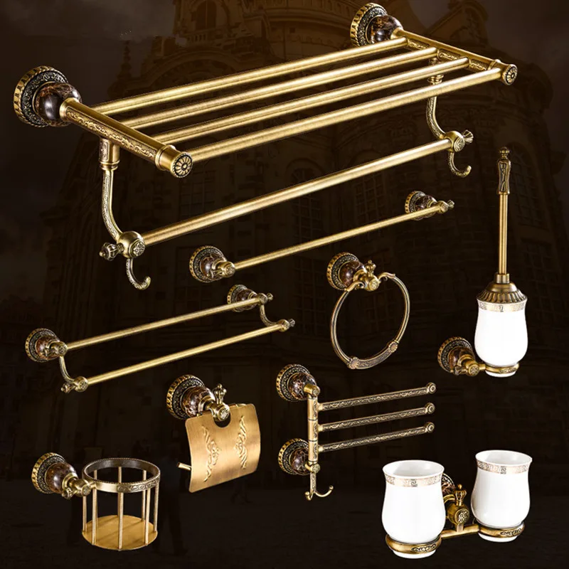 Antique brass bathroom towel shelf Black towel shelf paper holder towel shelf Bathroom shelf Black bathroom accessory Kit 8008
Antique brass bathroom towel shelf Black towel shelf paper holder towel shelf Bathroom shelf Black bathroom accessory Kit 8008