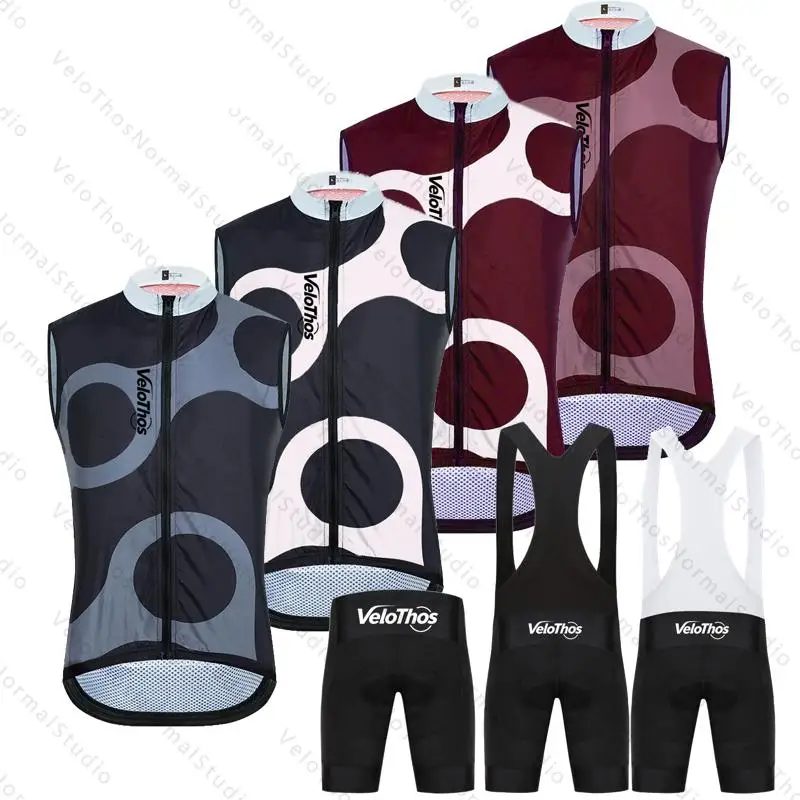 VeloThos Sleeveless Cycling Vest Set Summer Gilet and Bib Shorts Sport Camping Pro Maillot Bicycle MTB Ropa Maillot for Men
VeloThos Sleeveless Cycling Vest Set Summer Gilet and Bib Shorts Sport Camping Pro Maillot Bicycle MTB Ropa Maillot for Men