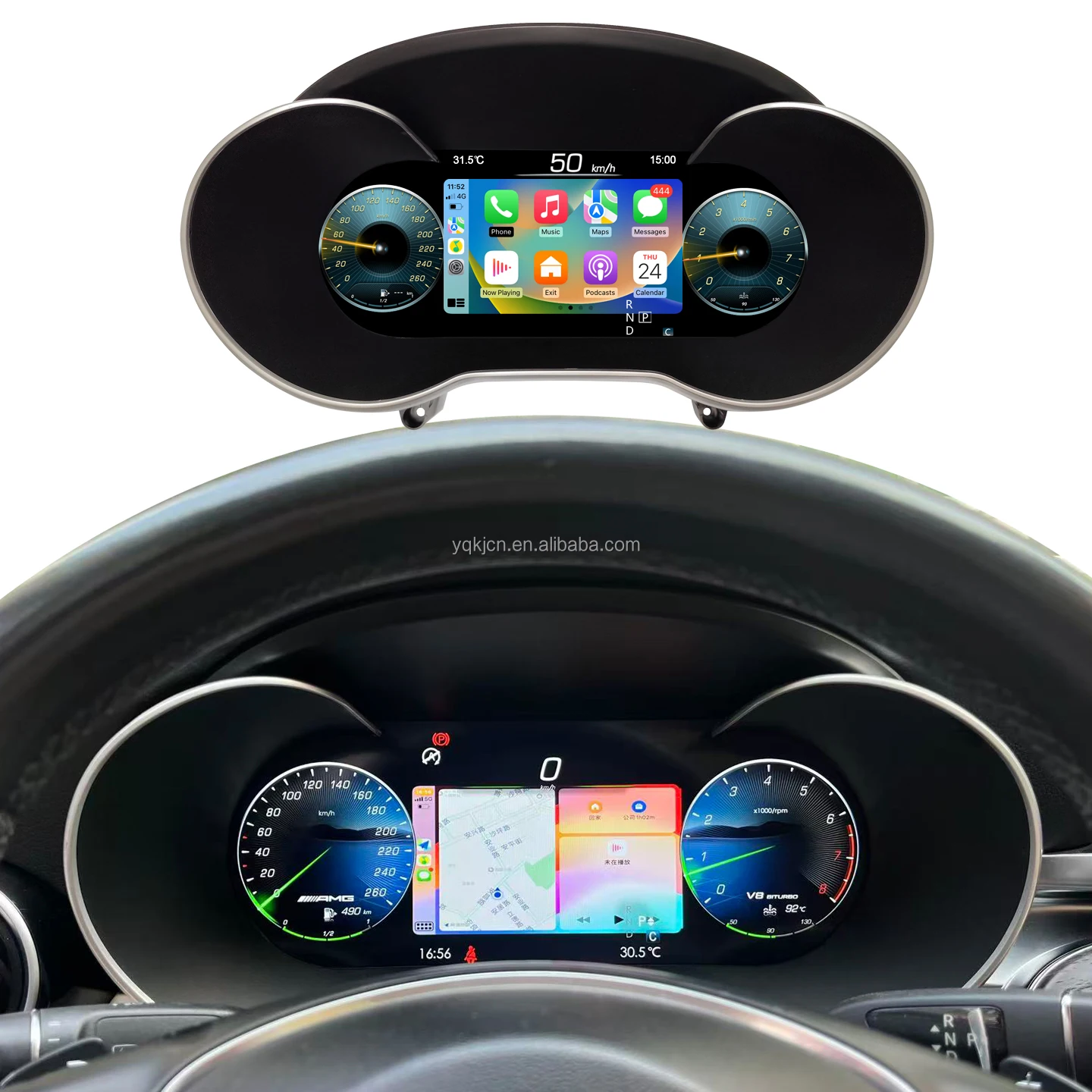 For C W205, GLC X253 12.3'' LCD Car Digital Instrument Cluster Digital Speedometer Dashboard
For C W205, GLC X253 12.3'' LCD Car Digital Instrument Cluster Digital Speedometer Dashboard