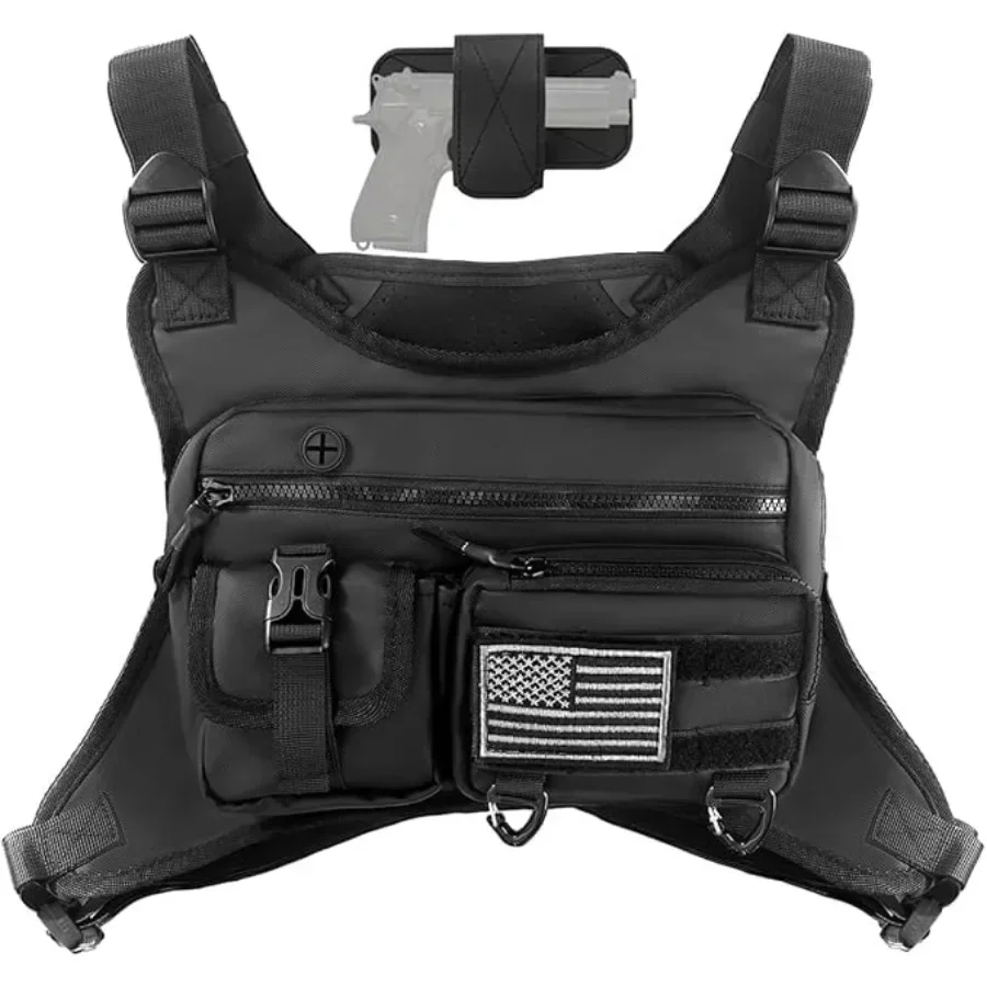 Outdoor Sports Chest Bag for Men, Running Vest Tactical Pack, Water Resistant Lightweight Front Run, with Extra Storage
Outdoor Sports Chest Bag for Men, Running Vest Tactical Pack, Water Resistant Lightweight Front Run, with Extra Storage
