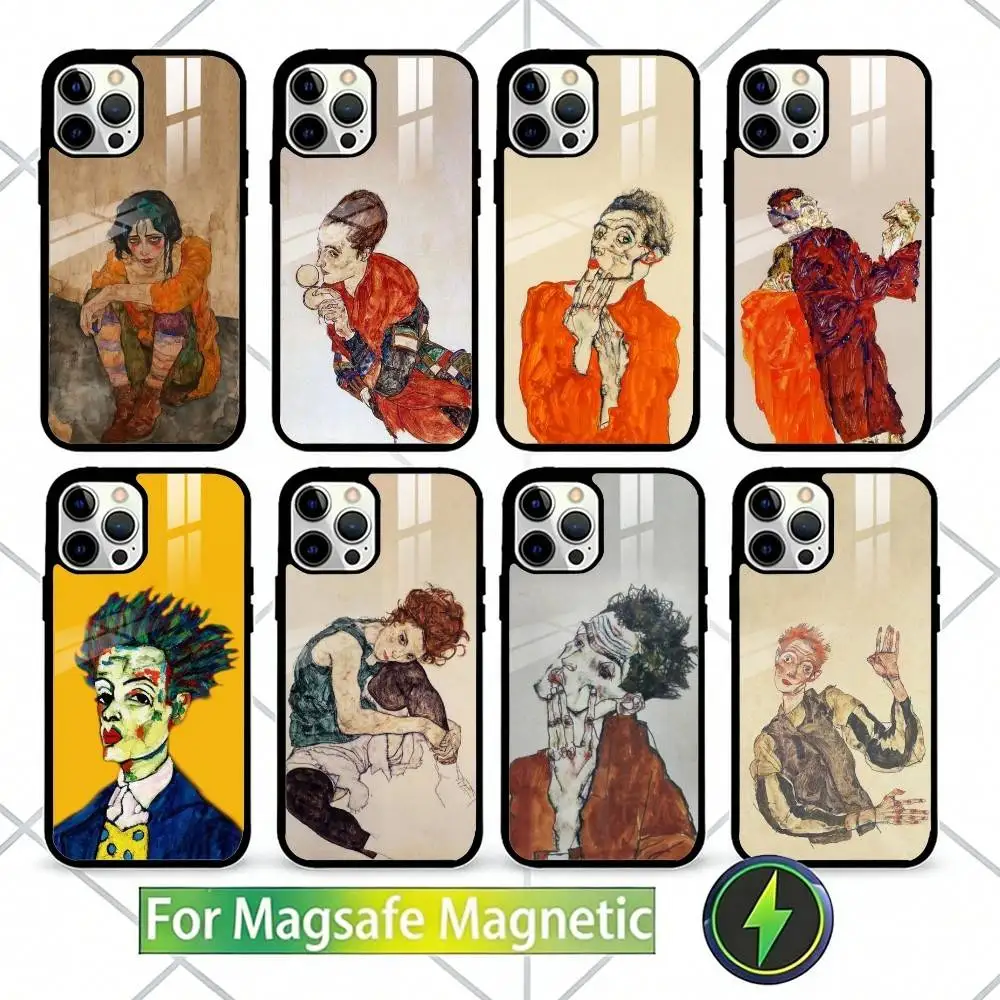 E-Egon S-Schiele Phone Case For iPhone17,16,15,14,13 Plus,Pro Max Magnetic For Magsafe Wireless Charging
E-Egon S-Schiele Phone Case For iPhone17,16,15,14,13 Plus,Pro Max Magnetic For Magsafe Wireless Charging