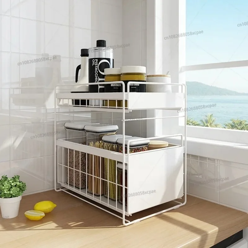 White Kitchen Metal Vertical Seasoning Rack with Beverage Sink
White Kitchen Metal Vertical Seasoning Rack with Beverage Sink