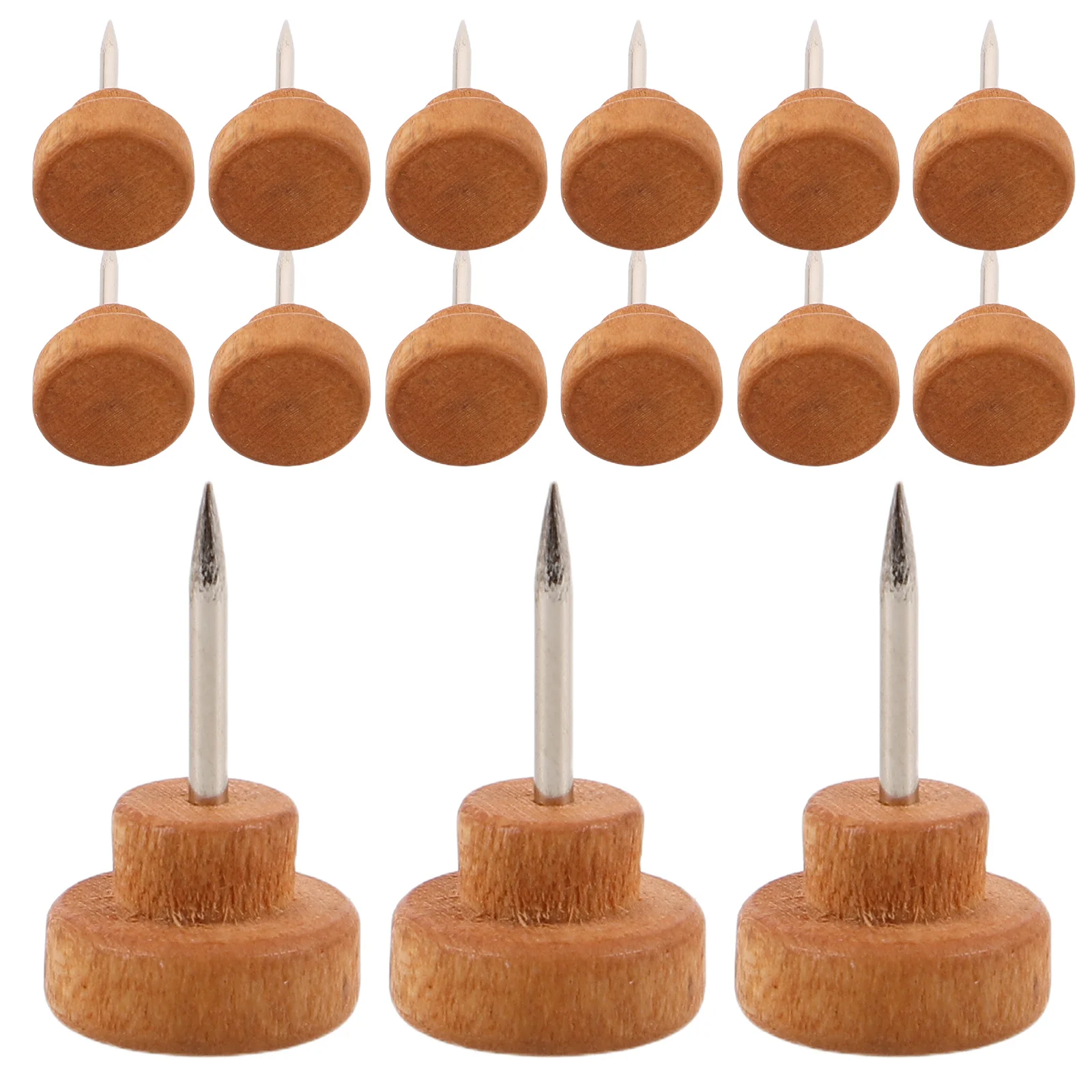 100Pcs Wood Thumbtacks Flat Pushpins For Hanging Photos Notice Boards Cork Board Decoration Crafting
100Pcs Wood Thumbtacks Flat Pushpins For Hanging Photos Notice Boards Cork Board Decoration Crafting