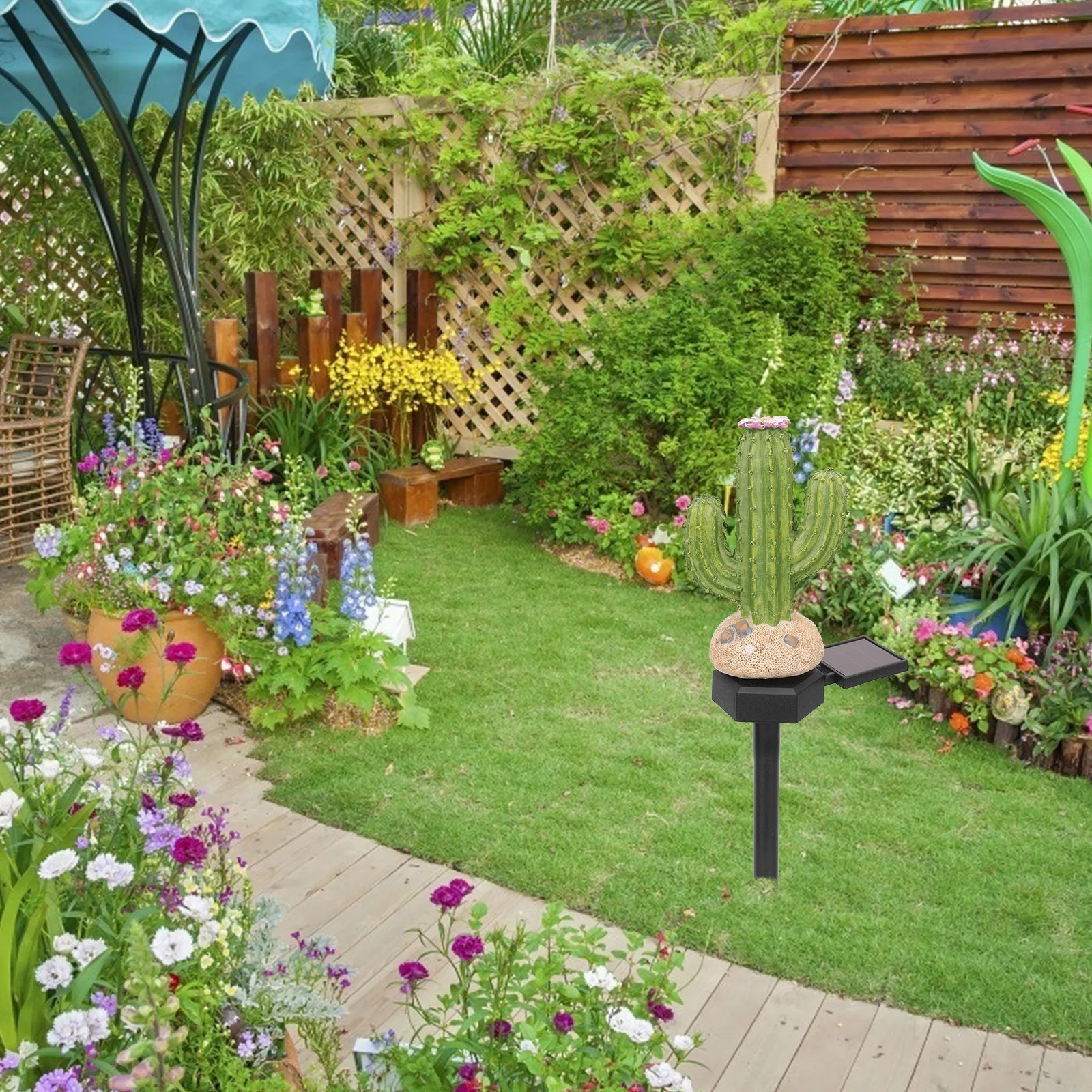 Solar Powered Cactus Stake Light Outdoor Energy Saving Garden Decor for Yard Lawn Terrace Warm Ambience Illumination
Solar Powered Cactus Stake Light Outdoor Energy Saving Garden Decor for Yard Lawn Terrace Warm Ambience Illumination