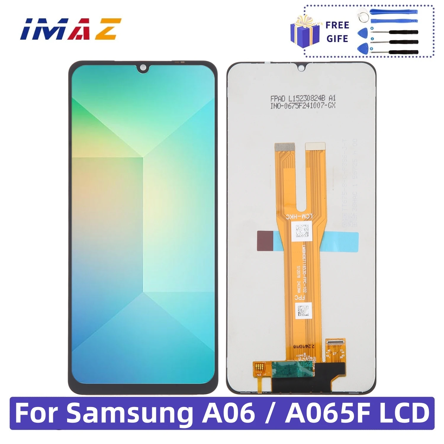 6.7''LCD For Samsung A06 A065F Display Touch Screen Digitizer Assembly for Samsung Galaxy A06 A065 A065M SM-A065F/DS Replacement
6.7''LCD For Samsung A06 A065F Display Touch Screen Digitizer Assembly for Samsung Galaxy A06 A065 A065M SM-A065F/DS Replacement
