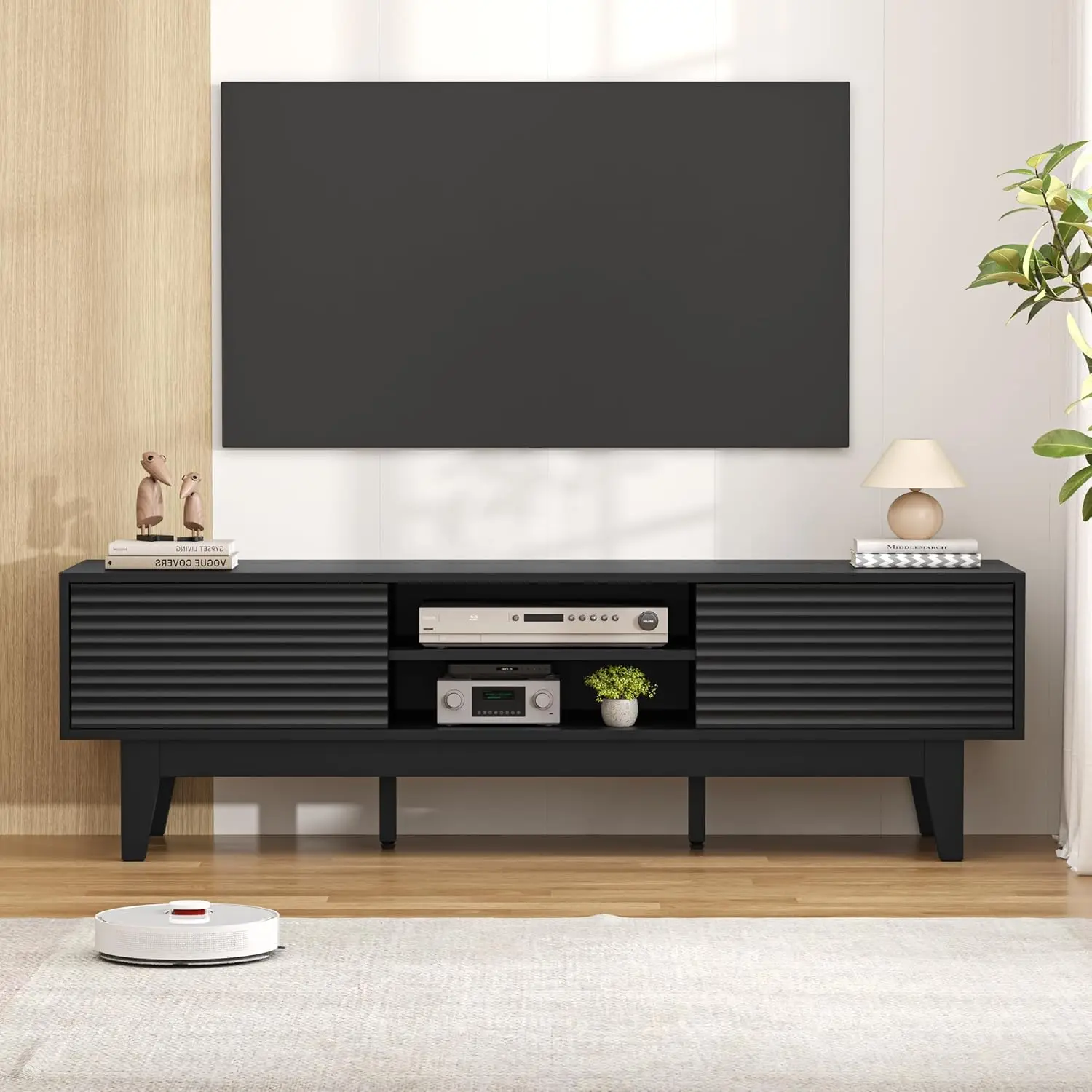 TV Stand for 65 Inch TV, Modern Fluted Entertainment Center TV Console with Storage, Sliding Door Media Console, Customized
TV Stand for 65 Inch TV, Modern Fluted Entertainment Center TV Console with Storage, Sliding Door Media Console, Customized