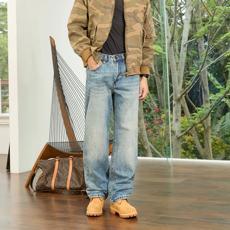 Хлопковые мужские осенние джинсы, джинсовые брюки, брендовая классическая одежда, комбинезоны, прямые брюки для мужчин, синие модные большие размеры
Хлопковые мужские осенние джинсы, джинсовые брюки, брендовая классическая одежда, комбинезоны, прямые брюки для мужчин, синие модные большие размеры