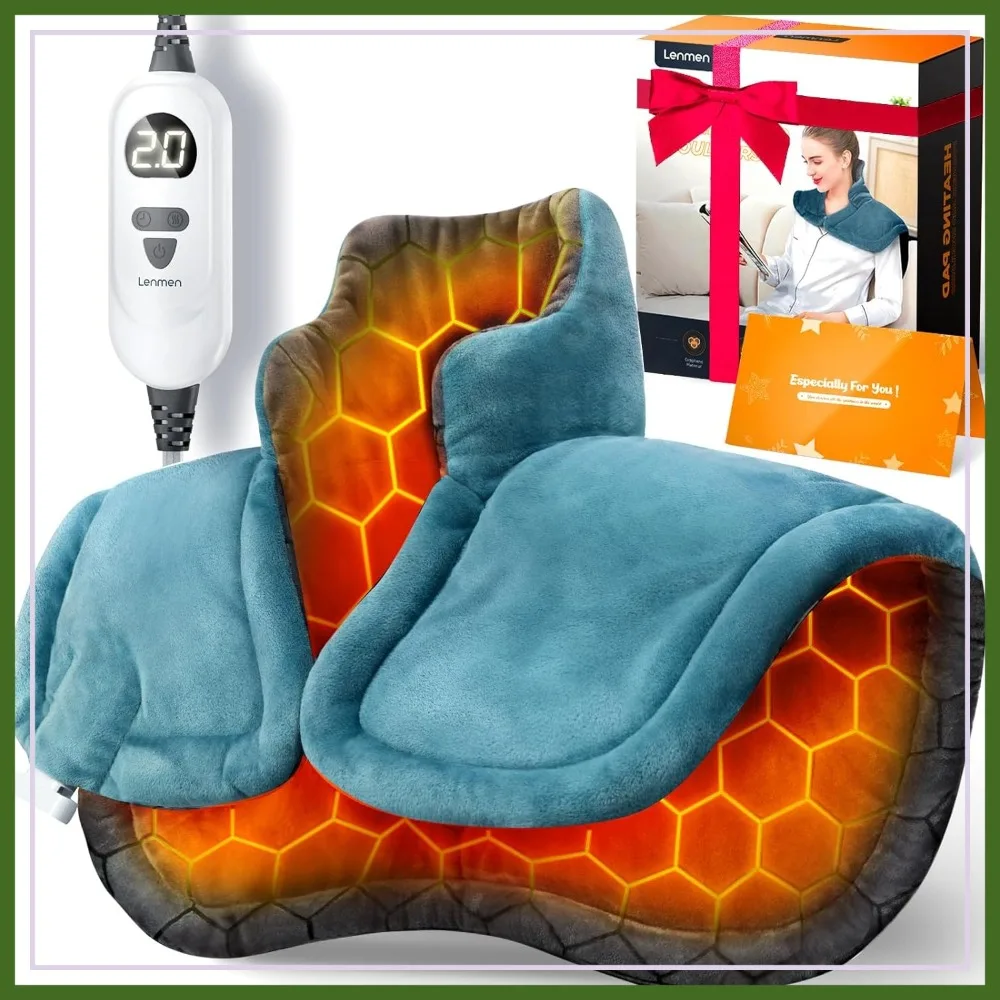 Graphene-Infused Heating Pad for Neck & Shoulders, 6 Heat Settings, 4H Auto-Off, Weighted Pain Relief, Gift for Mom
Graphene-Infused Heating Pad for Neck & Shoulders, 6 Heat Settings, 4H Auto-Off, Weighted Pain Relief, Gift for Mom